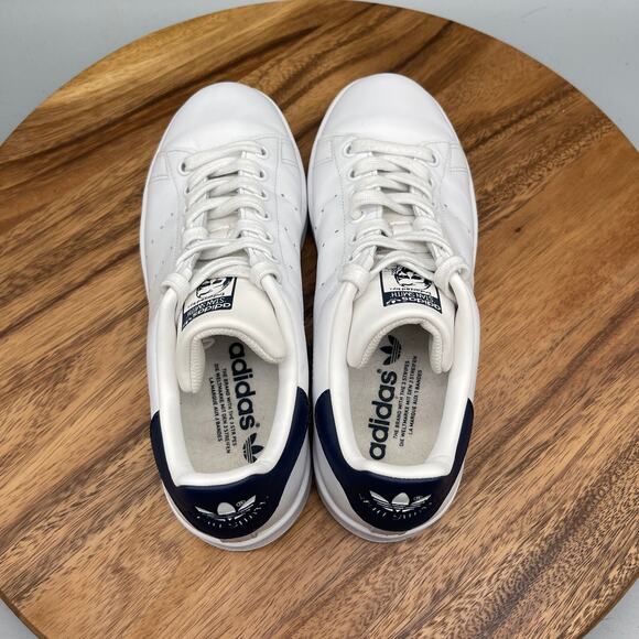 adidas Stan Smith Shoes Womens Size 7.5 White Leather Comfort Walking Sneakers - Picture 5 of 8